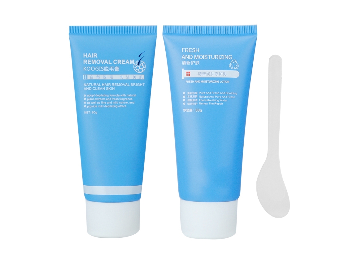Kit Crema Depilatoria Y Loción Reparadora Unisex Para Axilas Brazos Piernas Cuerpo 60g+50g