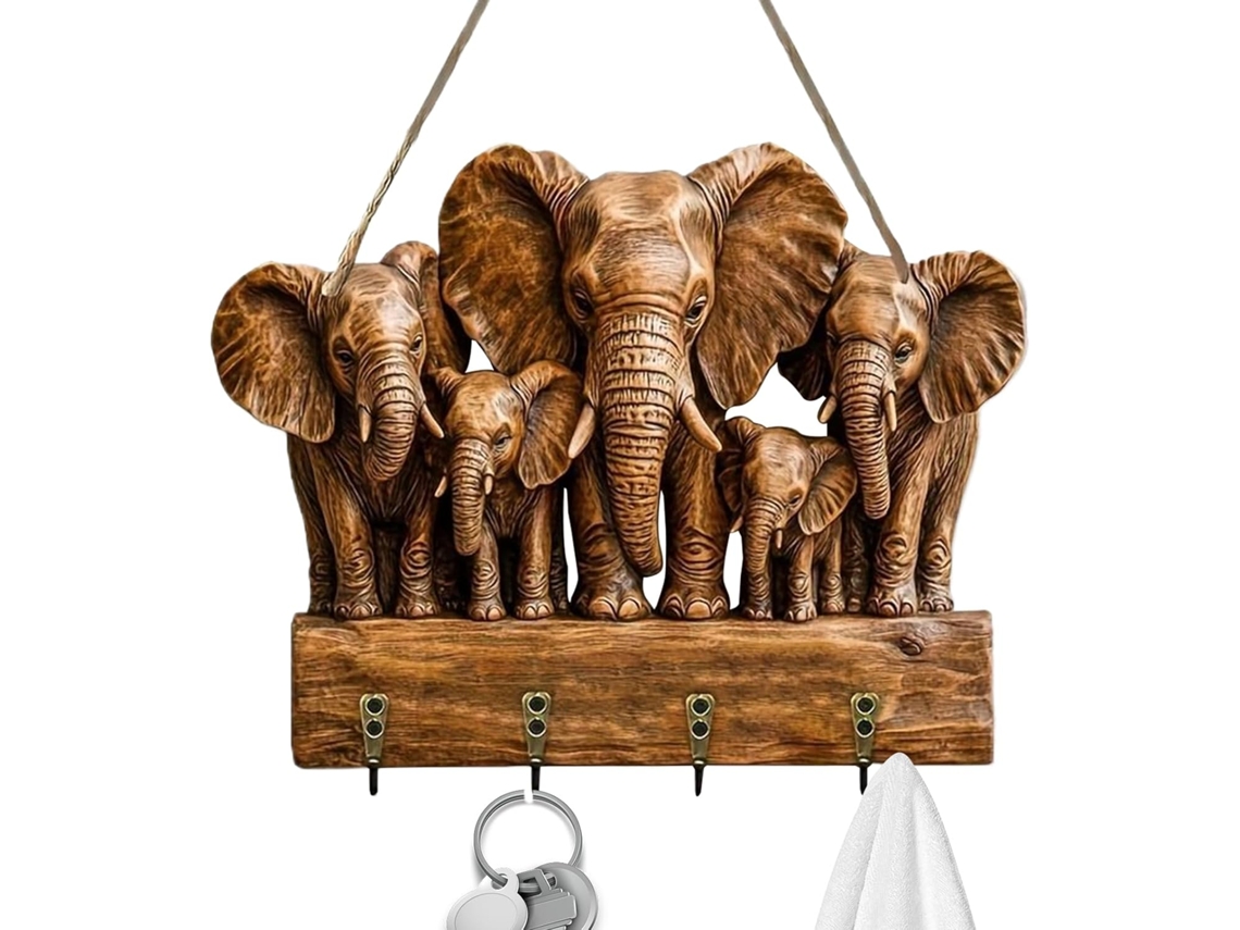 Organizador multiusos de madera para pared, ahorra espacio y cocina, Slowmoose