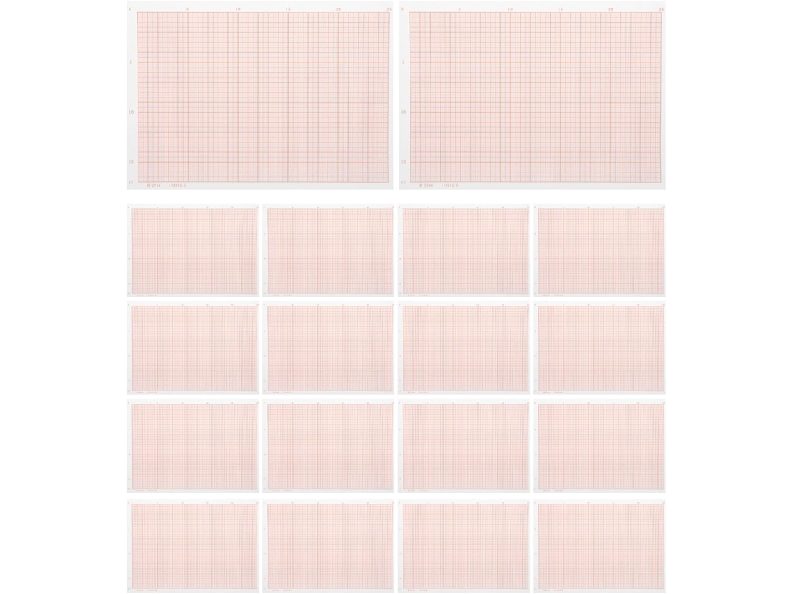 Papel cuadriculado A4, 100 hojas, para matemáticas y dibujo de coordenadas. SFUSHOS