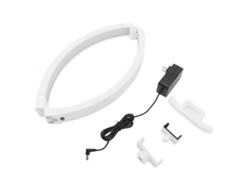 2026-luz Media Luna Para Mesa De Uñas Con Soporte De Teléfono Plegable Control Táctil 20w 3 Modos De Color 10 Brillos