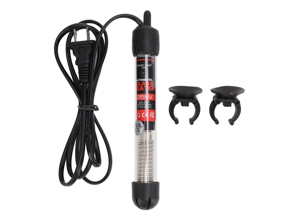 Calentador Sumergible Para Acuarios Con Termostato Automático, De Cristal, Para Peceras De Agua Dulce Y Salada.