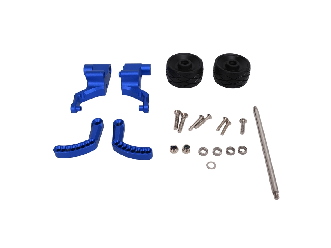 Rueda Delantera Elevable Ajustable De Aleación De Aluminio Con Múltiples Orificios Para Coche Rc Traxxas E Revo2.0 - Azul