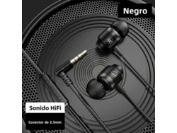 Auriculares Para Juegos (negros De 3,5 Mm), Bajos Estéreo, Auriculares Magnéticos Hiif