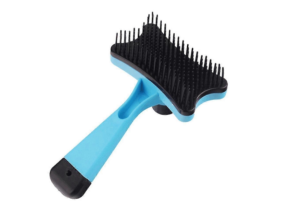 Peine para perros y gatos, cepillo de pelo largo con botón de limpieza Jinyubo Store