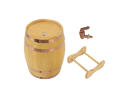 Barril De Pino De 750 Ml Para Almacenar Whisky, Vino, Licores, Cerveza Y Otros Licores, Con Grifo.