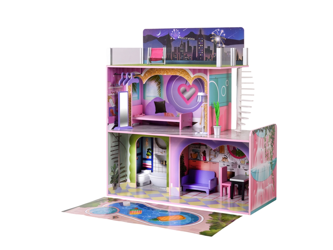 Casas de Muñecas OLIVIA'S LITTLE WORLD (Madera - Multicolor - 89,0 cm)