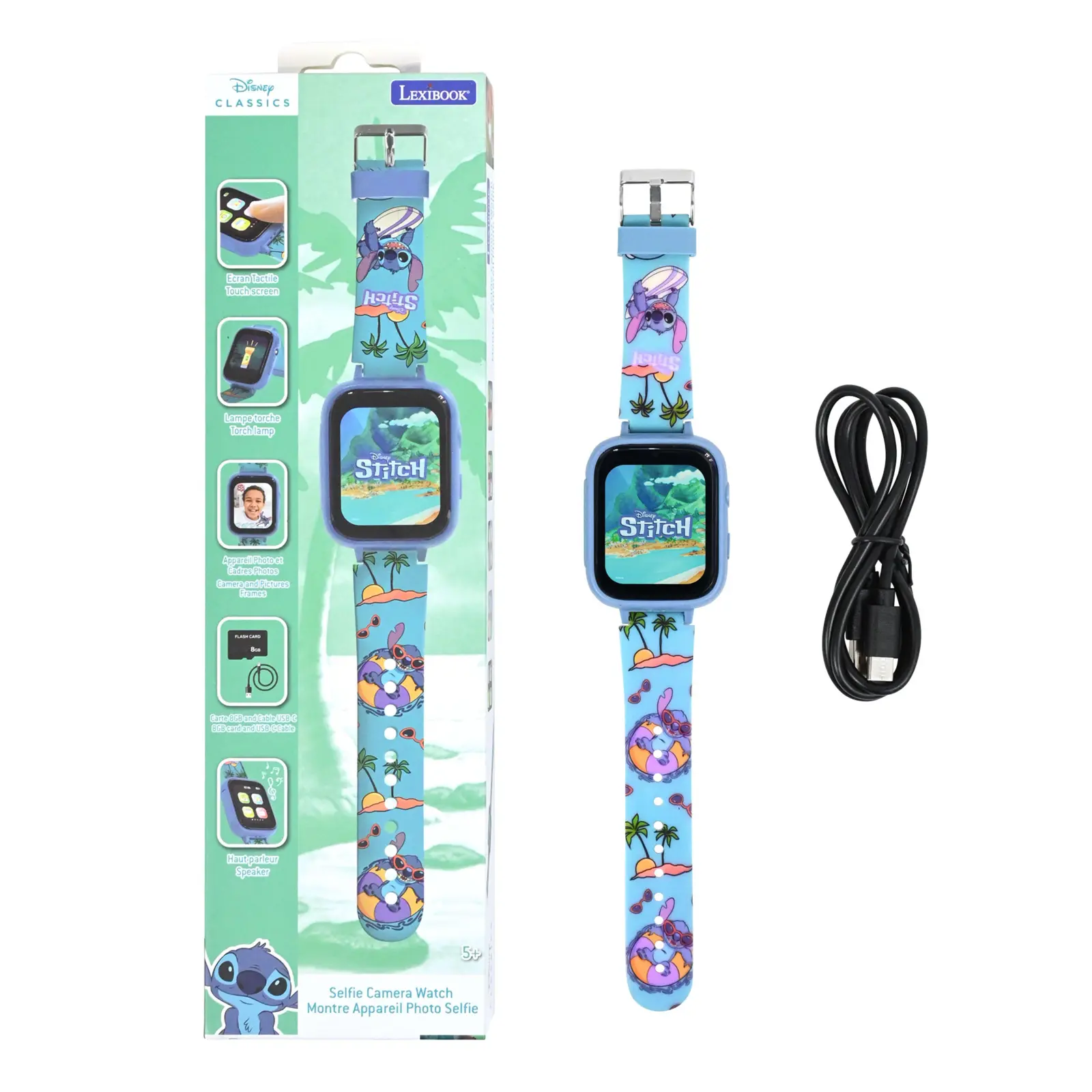 Disney Stitch Kamera-digitaluhr Mit 8-gb-speicherkarte
