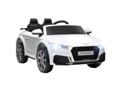 Coche Eléctrico Para Niños De 3+ Años Audi Tt 12v Con Velocidad 3 Km/h Mando A Distancia 102x60x44 Cm Blanco