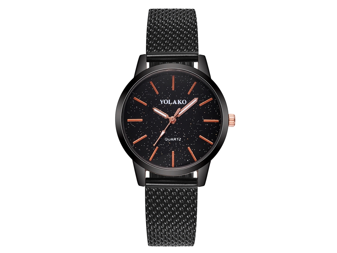 Reloj De Pulsera De Cuarzo Para Mujer Zhoulianfa Con Diamantes De Imitación Y Correa De Plástico Dorado.