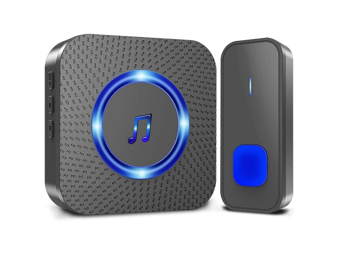 Timbre Inalámbrico Inteligente Para El Hogar, Ideal Para Personas Mayores, Con Botón De Llamada Y Música. Brilvibera_ptg