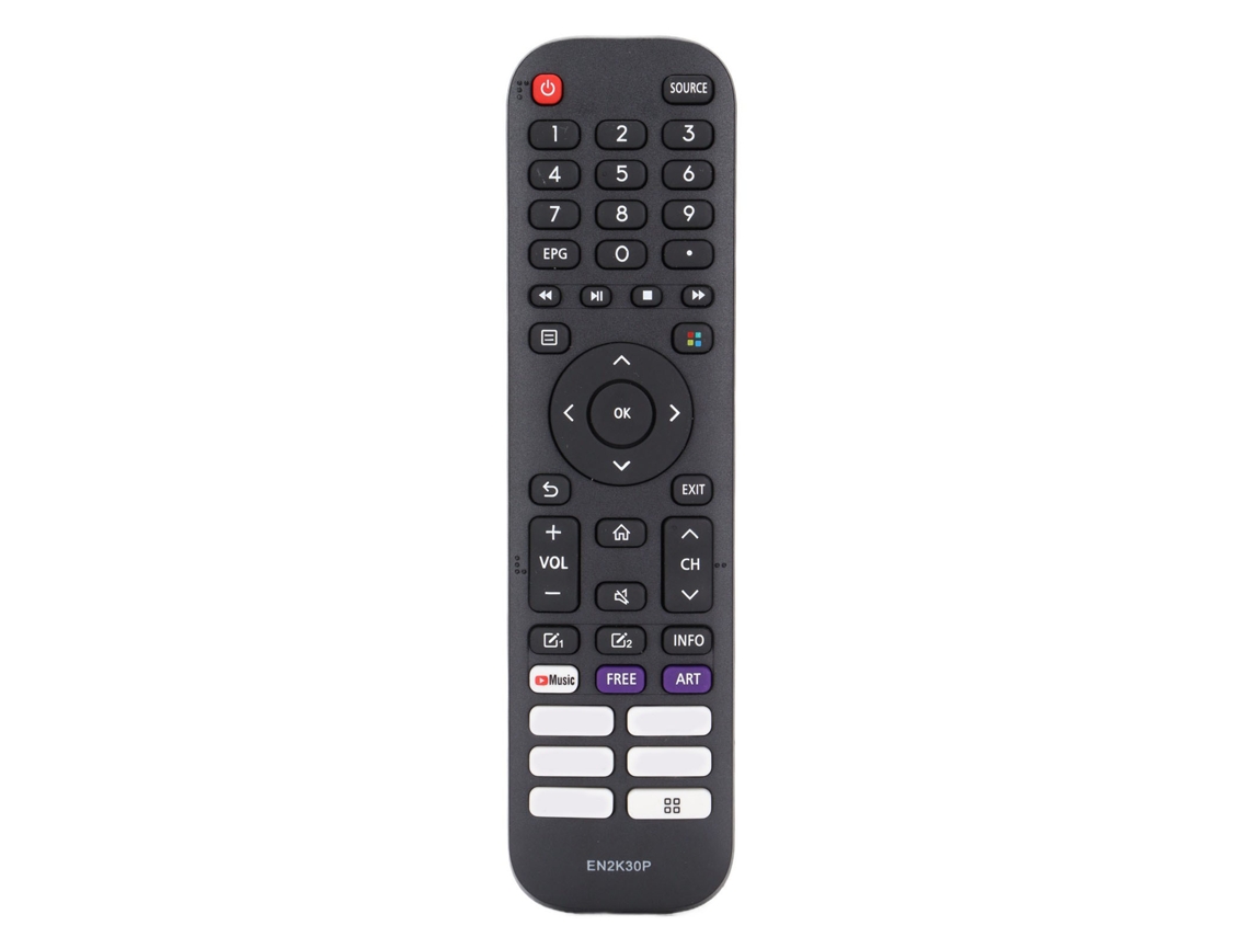 Mando A Distancia De Repuesto En2k30p Para Televisores Inteligentes Hisense 43h77g, 43v6g Y 43a60g.
