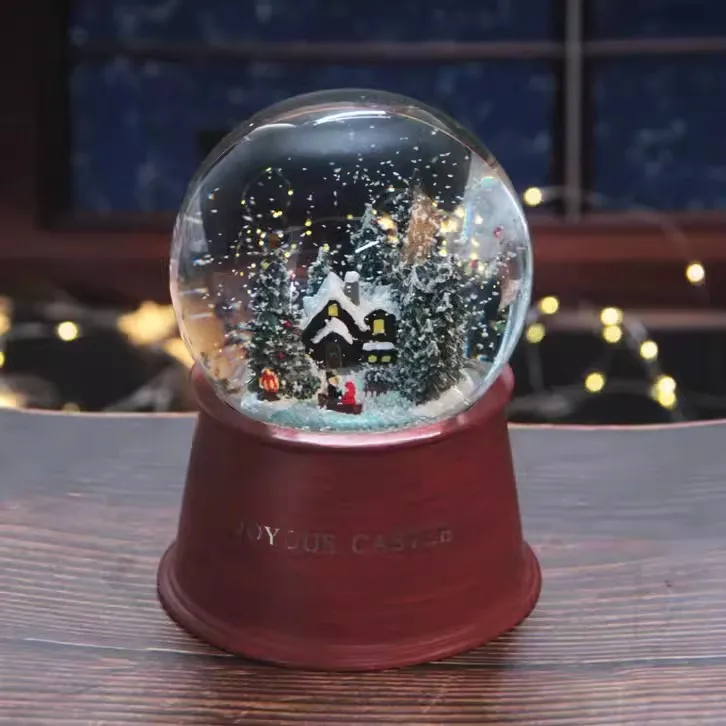 (estilo 1) Caja De Música De Cumpleaños Con Bola De Cristal, Caja De Música De Ensueño Con Copo De Nieve, Regalo Para Niña