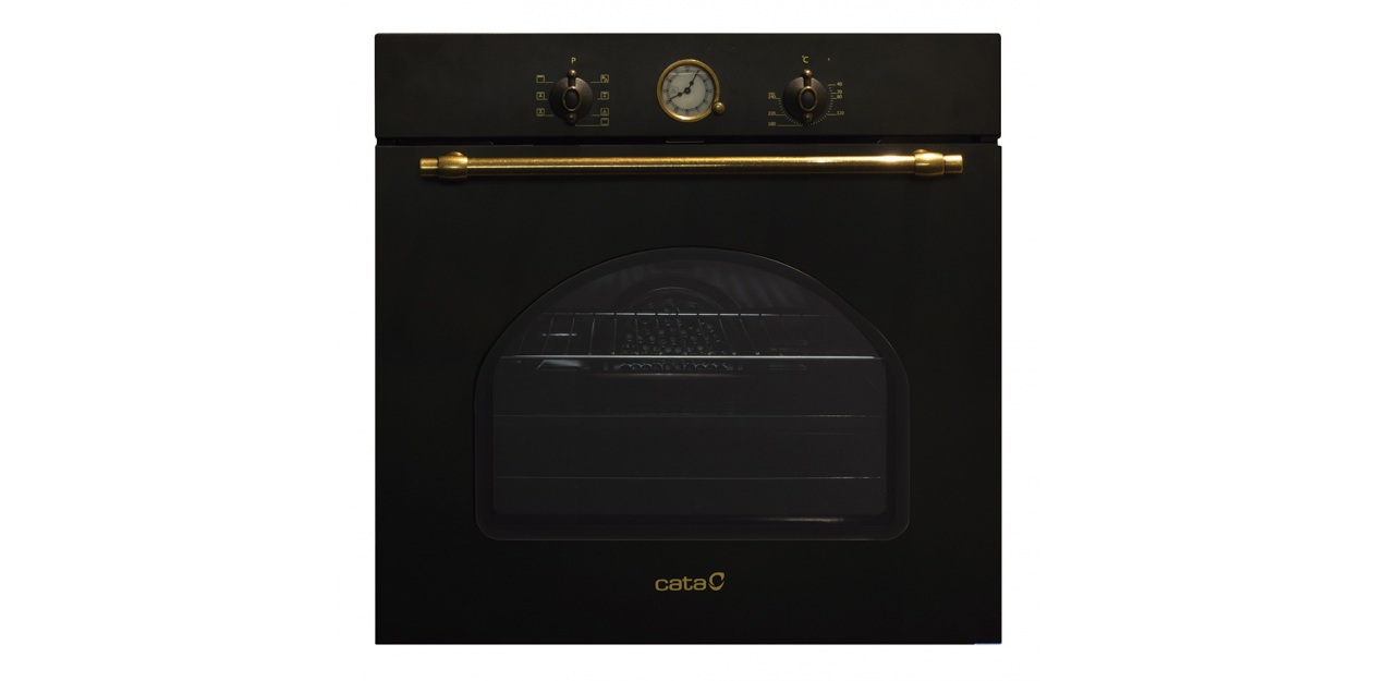 Horno CATA Rústico MRA 7108 BK (60 L - 59.6 cm - Hidrolítico - Negro)