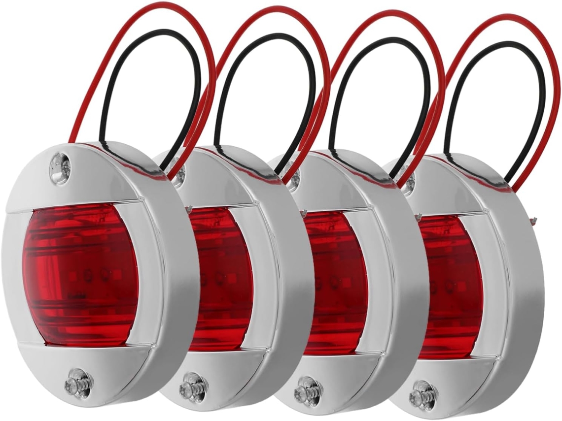 Luces De Posición Laterales Led Para Camiones De 12 V, Rojas, Paquete De 4
