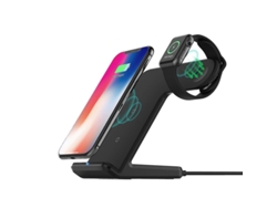 Cargador Sem Fio Qi Para Apple Yizhood Seda Negro