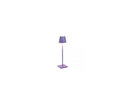 Lámpara de Mesa Poldina Pro Micro Lila LED recargable y regulable ZAFFERANO