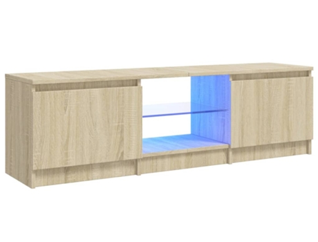 Mueble para la televisión VIDAXL Marrón Madera contrachapada (120x30x35.5 cm)
