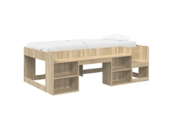 Maison Exclusive - Cama Infantil Con Almacenamiento Roble Sonoma 75 X 190 Cm