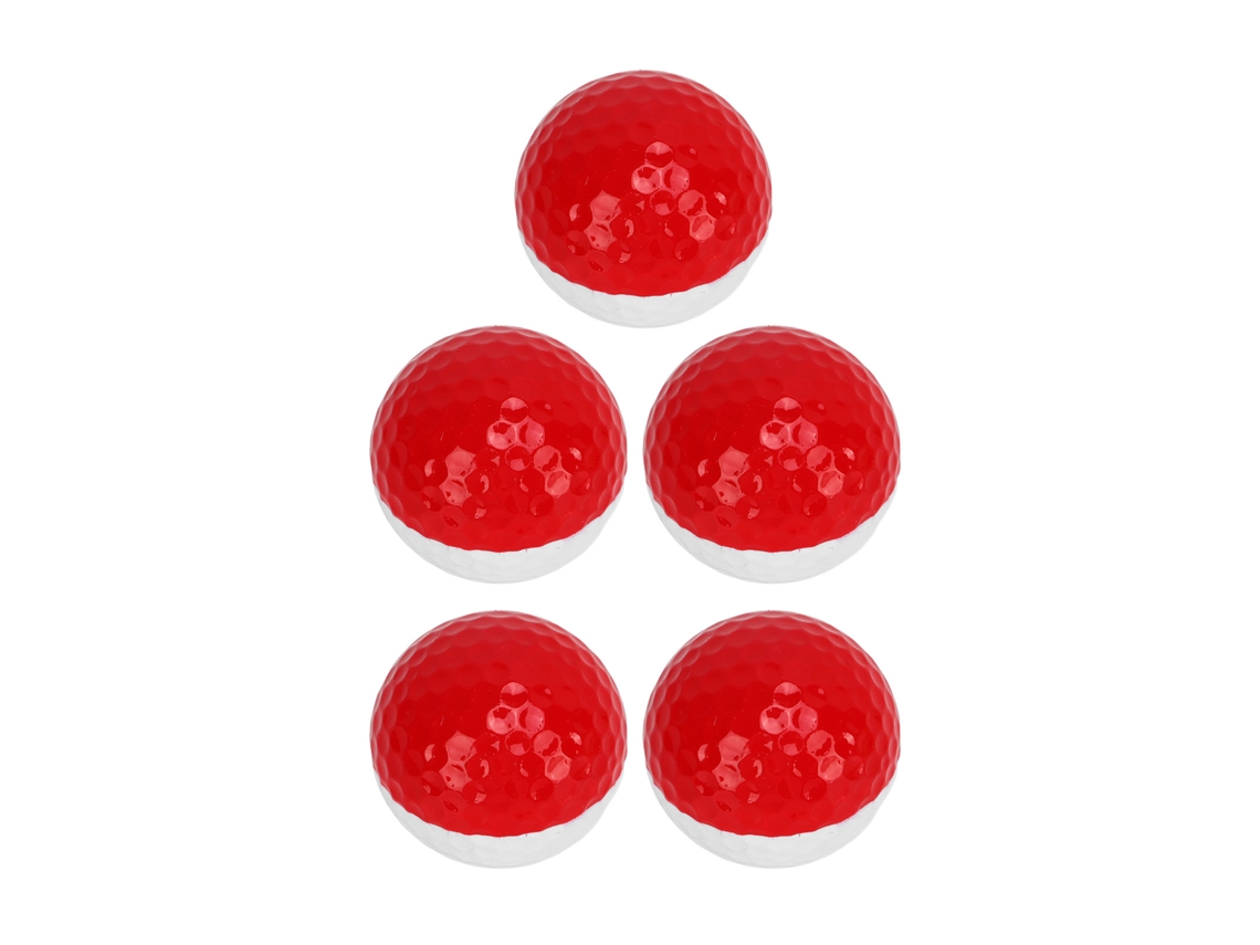 HYMNORA Conjunto De 5 Bolas De Treino De Golfe 2 Cores Bolas De Prática De Putting Bola De Golfe De Dupla Camada Para Presente Em Casa Hotel