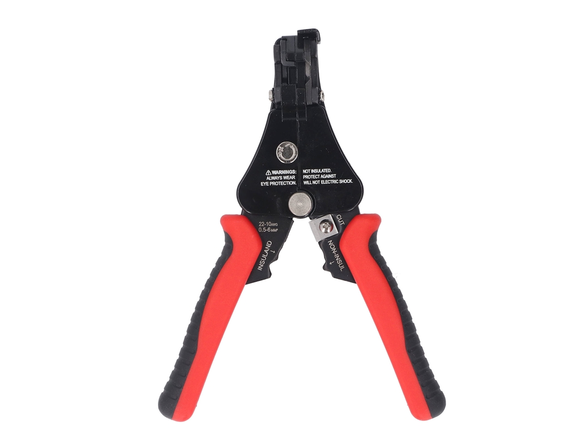 Pelacables, Cortador Y Crimpador Ajustable 3 En 1 Para Cables De 8 A 22 Awg.