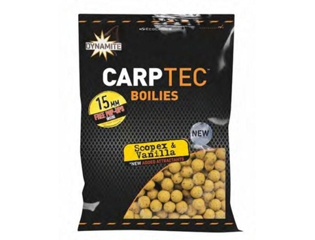DYNAMITE BAITS Carptec Scopex & Vanilla Boilies - 1kg