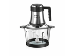 Picadora eléctrica Sokany SK-7026 de 800 W y 3,0 L, color plata y negro.