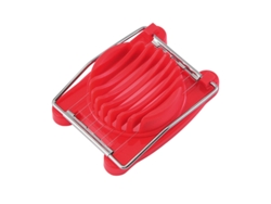 Cortador de huevos duros, fácil de cortar en rodajas, estructura robusta con alambres de acero inoxidable, patas antideslizantes, apto para lavadora.