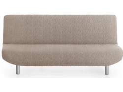 Funda Multielástica para Sofá Cama Clic-clac 3 Plazas MILICA Tejido Adaptable Spongy Beige Oscuro