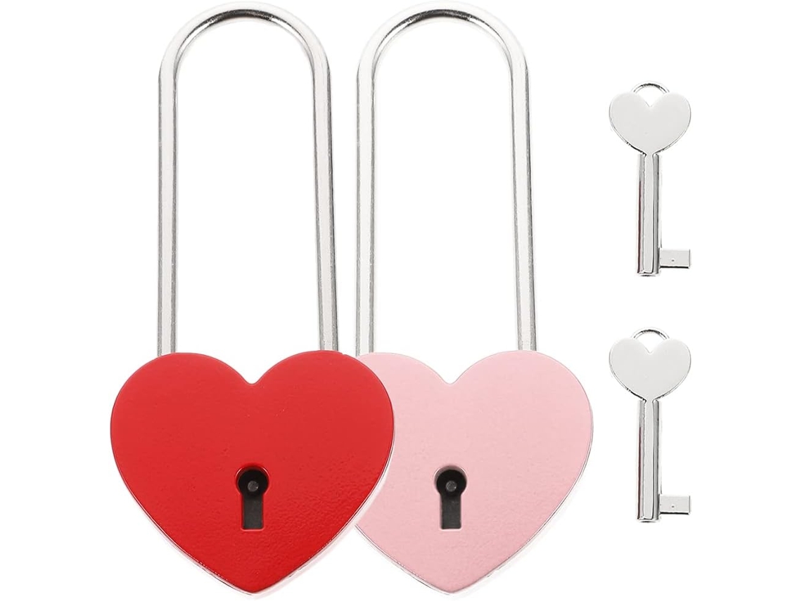 Candado 2 Juegos Amor Secreto Mini Combinación Corazón