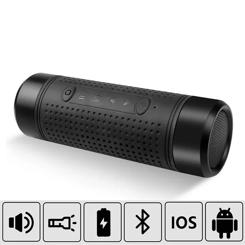 Altavoz Bluetooth, Banco De Energía, Linterna, Altavoz Exterior Con Luz Led