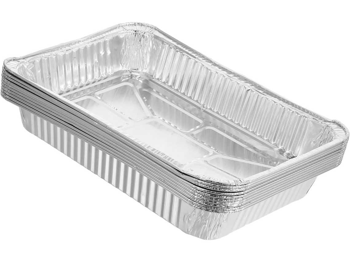 Paquete De 10 Bandejas De Papel De Aluminio Extra Gruesas Para El Hogar