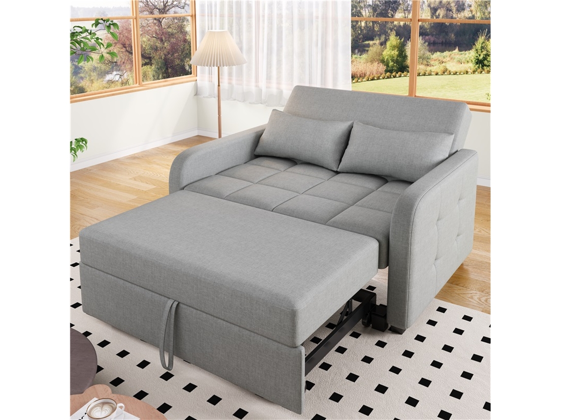 Sofá cama plegable multifuncional con respaldo ajustable para apartamentos pequeños 180x127cm