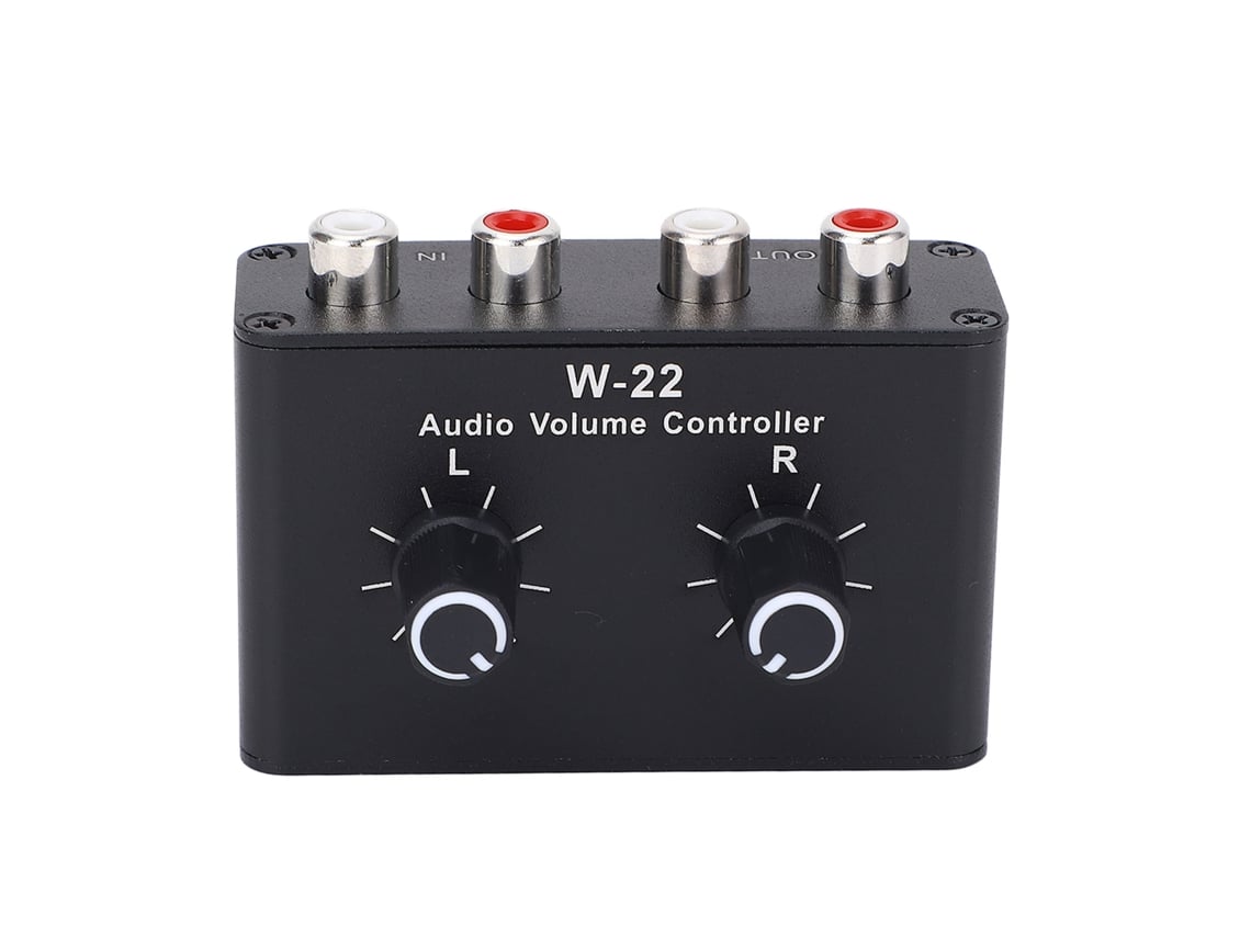 Caja De Control De Volumen De 3,5 Mm Con Ajuste De Balance Y Selector Estéreo.