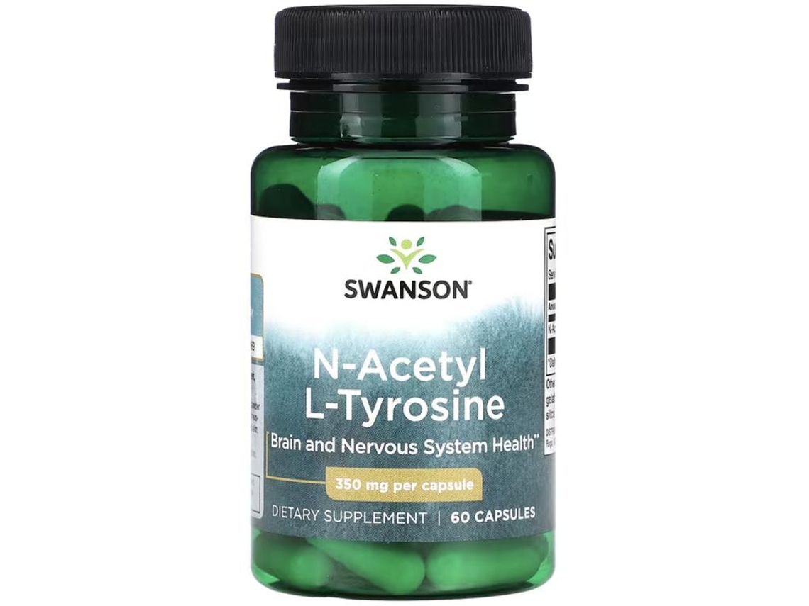 Swanson N-Acetil L-Tirosina 350 Mg 60 Cápsulas