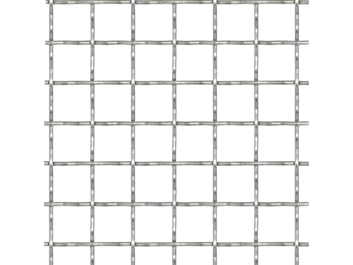 Valla de alambre ondulado de acero inoxidable de 50 x 50 cm (11 x 11 x 2 mm) WSD500636 Lovely Home