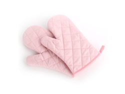 Guantes Térmicos De Doble Capa Para Horno - Guantes De Silicona Para Horno, Perfectos Para Hornear Y Asar A La Parrilla - Rosa