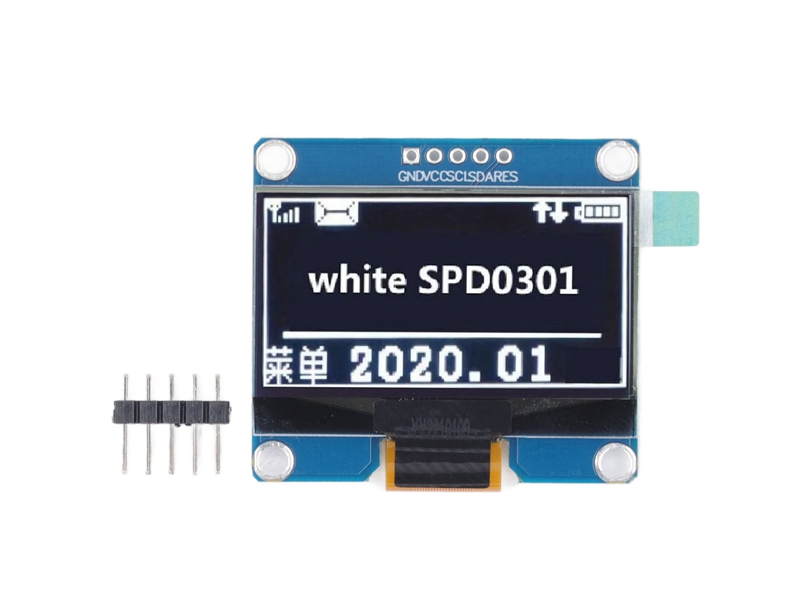 2026velora-módulo De Pantalla Oled 1.54 Pulgadas Ips 128x64 Spi Iic Spd0301 Ic Blanco Para Diy Digital