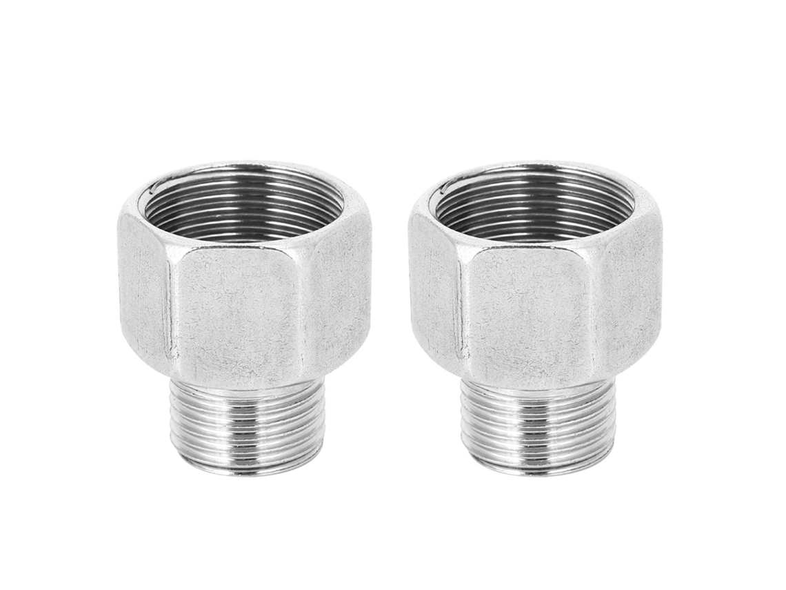 Adaptador Reductor De Rosca De Tubería Macho G1/2 Hembra G3/4 De Acero Inoxidable Para Gas Sanitario
