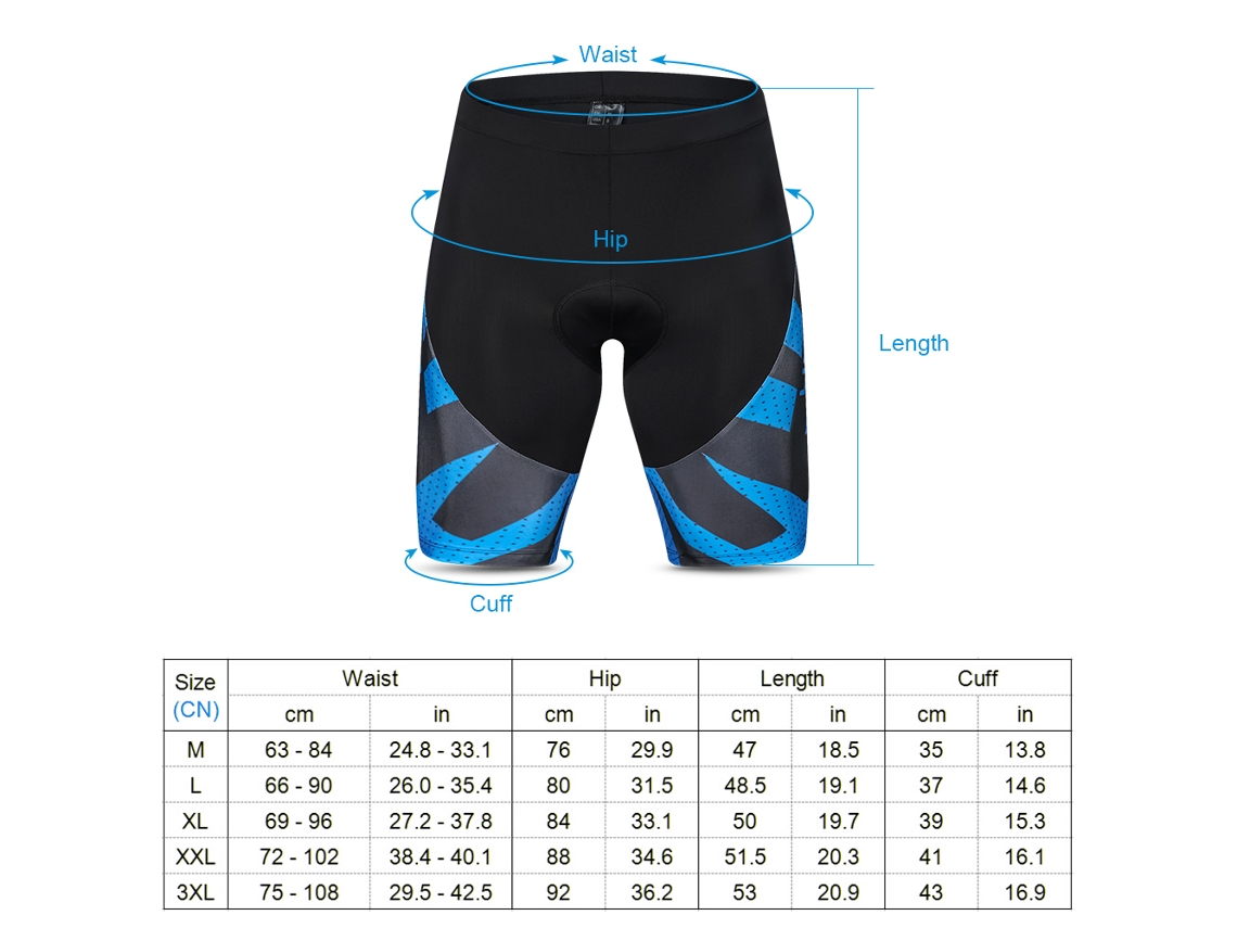Pantalones Cortos Ciclismo Hombre 4d Gel Acolchados Malla Transpirable Bicicleta Mtb Biking Tights