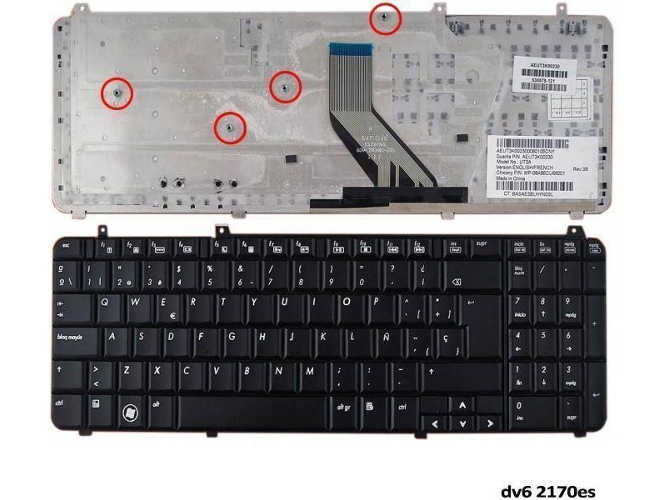 Teclado para Portátil HP Pavilion Dv6-2170Es