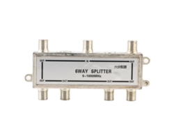 Divisor De Señal Coaxial De 6 Vías De 5 A 1000 Mhz Para Cable Coaxial De Antena De Tv Catv