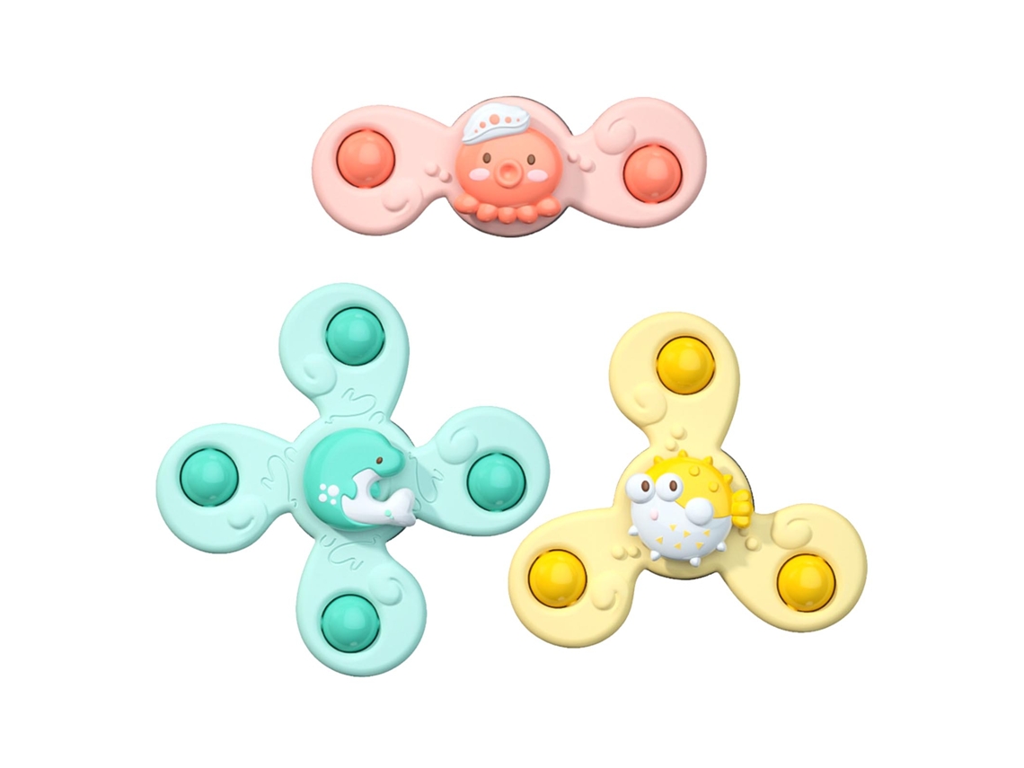 Jinwei-juguetes Giratorios De Ventosa Para Bebés, Juguetes De Baño Con Ventosa, Juguetes Sensoriales Infantiles