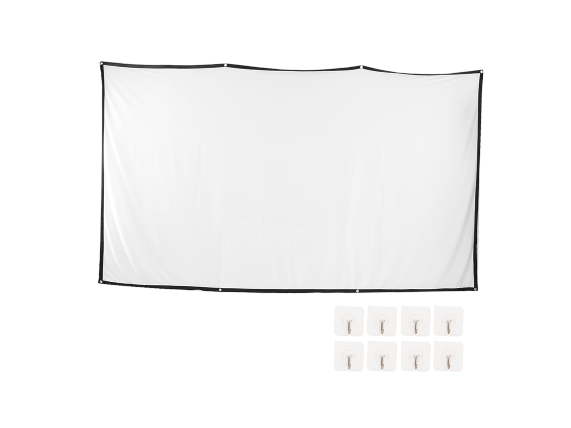 Pantalla De Proyector Plegable, Portátil Y Resistente A Las Arrugas De 150 Pulgadas (relación De Aspecto 16:9) Para Cine En Casa, Tanto En Interiores Como En Exteriores.