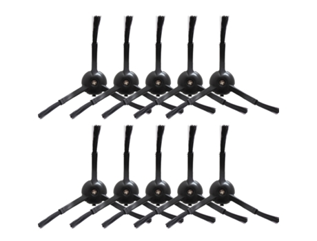 10 piezas de Cepillo Lateral para Xiaomi Mi Roborock S50 S51 S55 Robot repuestos de aspiradora accesorio negro reemplazo