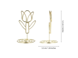 Soporte Para Números De Mesa, Paquete De 20 Unidades, Clip Con Forma De Tulipán, Tarjeta De Fotos, Decoración Para Bodas Y Fiestas.