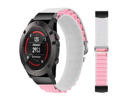 Correa Alpine G-Hook Ajustable Amazfit T-Rex Blanco y Rosa