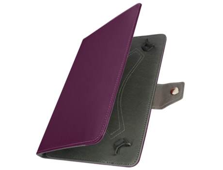 Funda universal tabletas 10 con efecto cuero envejecido Soporte vídeo lila AVIZAR