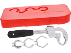 Llave de carraca ajustable, de extremo abierto autoajustable para reparaciones hidráulicas.