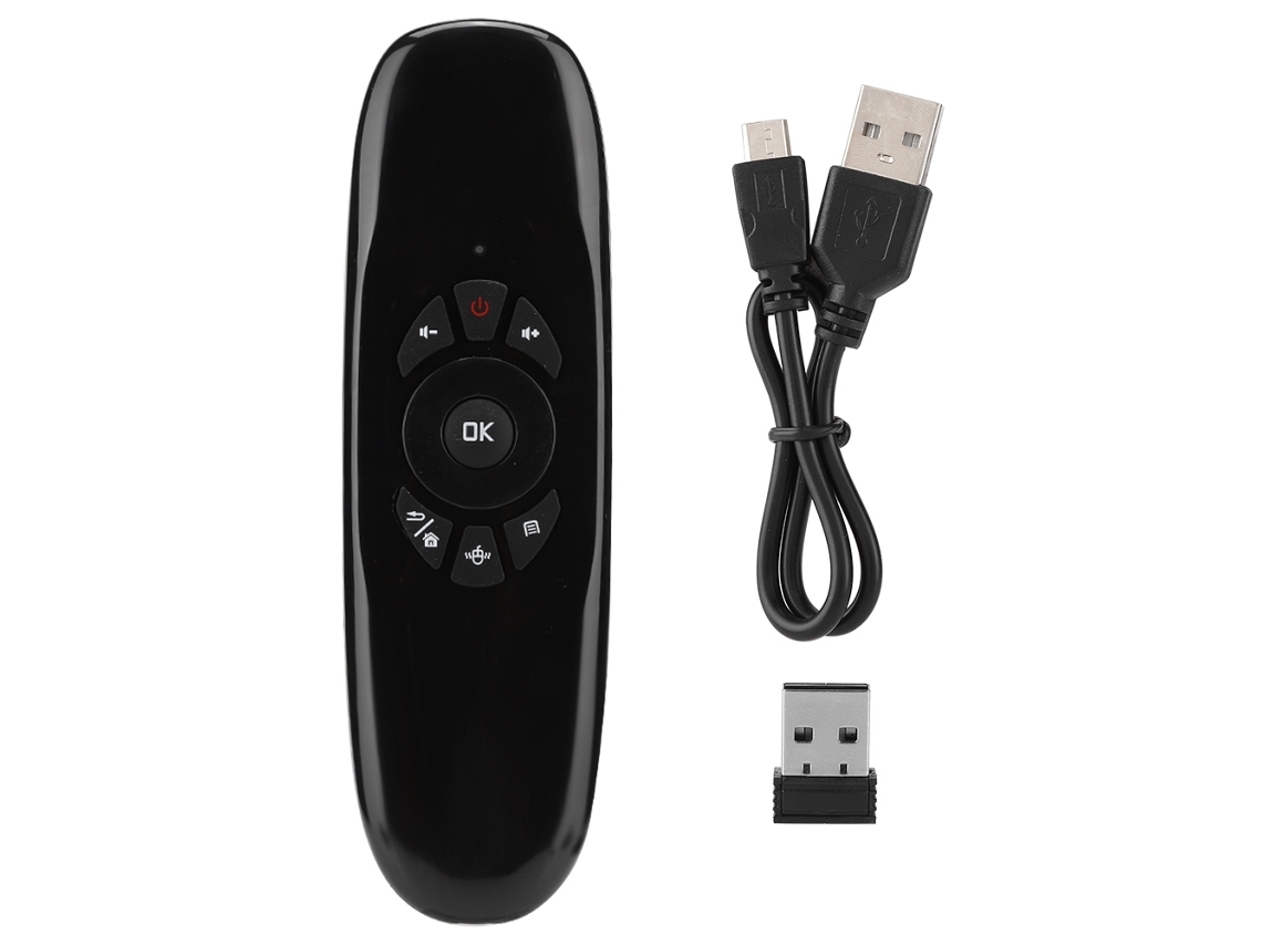 Controle Remoto Sem Fio Mouse Voador Teclado Usb 2.4g Para Windows/mac Os/android/linux