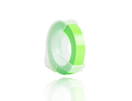 Cinta Adhesiva Plástica Dymo 3D (Verde Fluorescente - 9 Mm)